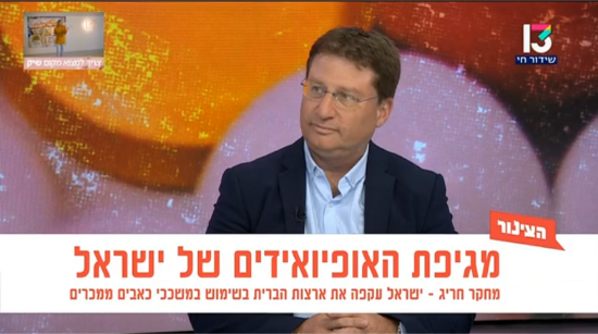 נדב דוידוביץ מדבר ב"הצינור" על מגפת האופיואידים (משככי כאבים) בישראל